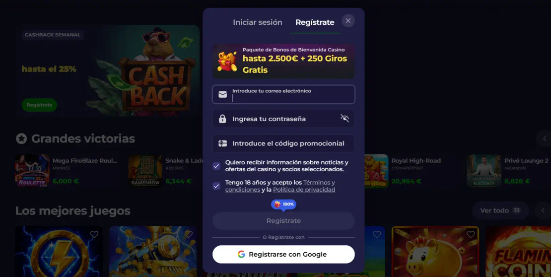 lazybar casino registro